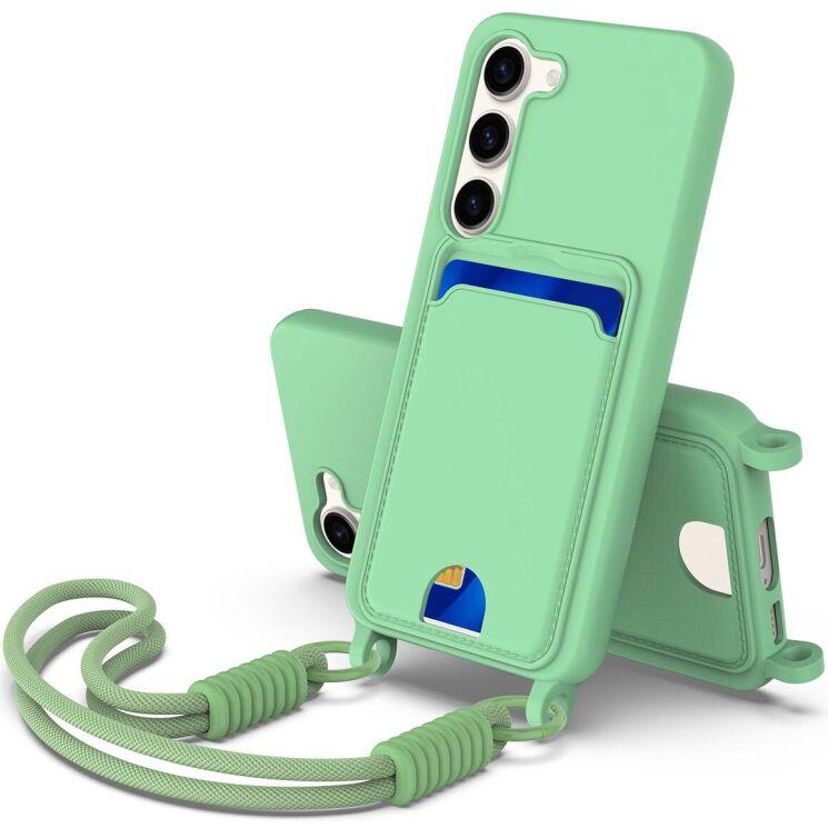 Защитный чехол Reframe Silicone Holder для Samsung Galaxy S23 (S911) - Green: фото 1 из 8