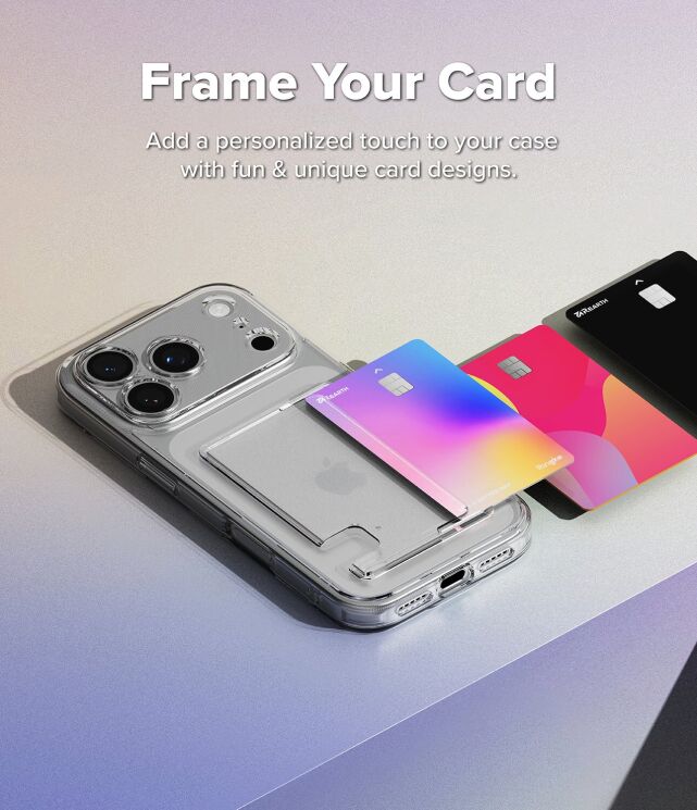 Захисний чохол Ringke Fusion Card для iPhone 17 Pro Max (8800328810129) - Clear: фото 7 з 11