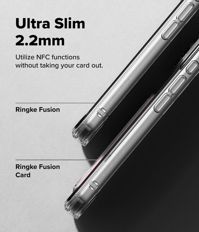 Захисний чохол Ringke Fusion Card для iPhone 17 Pro Max (8800328810129) - Clear: фото 6 з 11