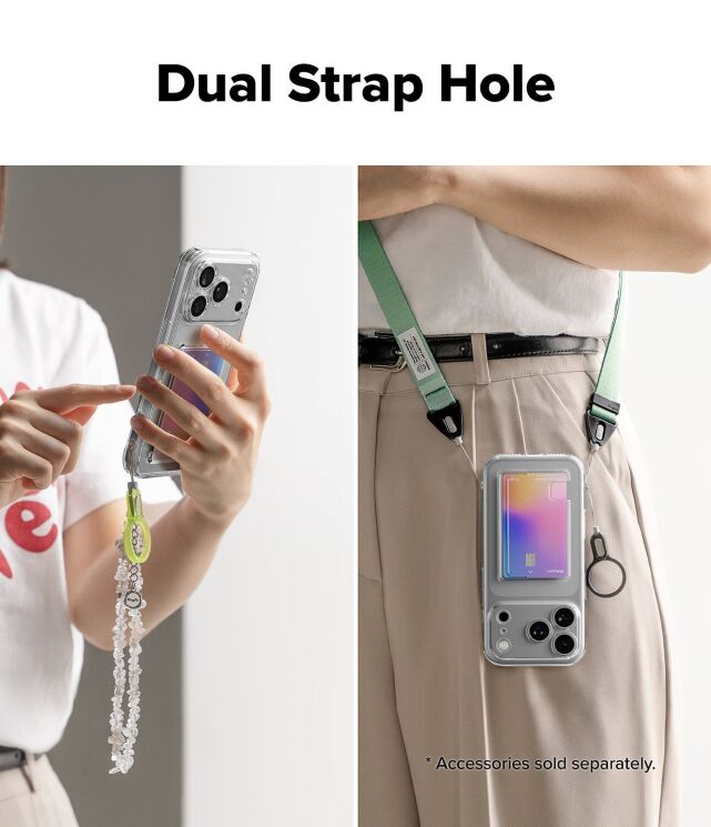 Захисний чохол Ringke Fusion Card для iPhone 17 Pro Max (8800328810129) - Clear: фото 10 з 11