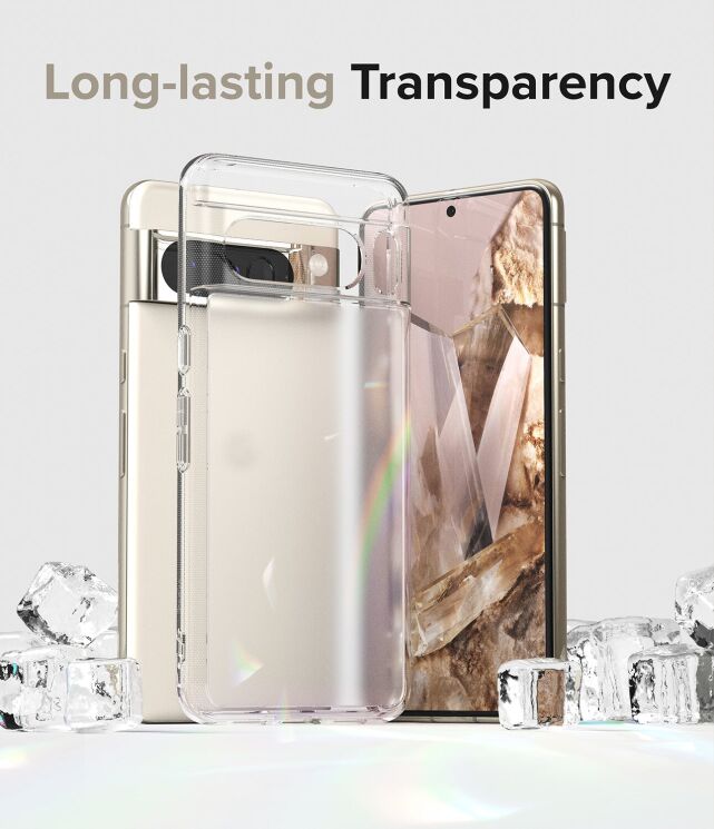 Защитный чехол Ringke Fusion для Google Pixel 8 Pro (8809961781100) - Matte Clear: фото 4 из 14