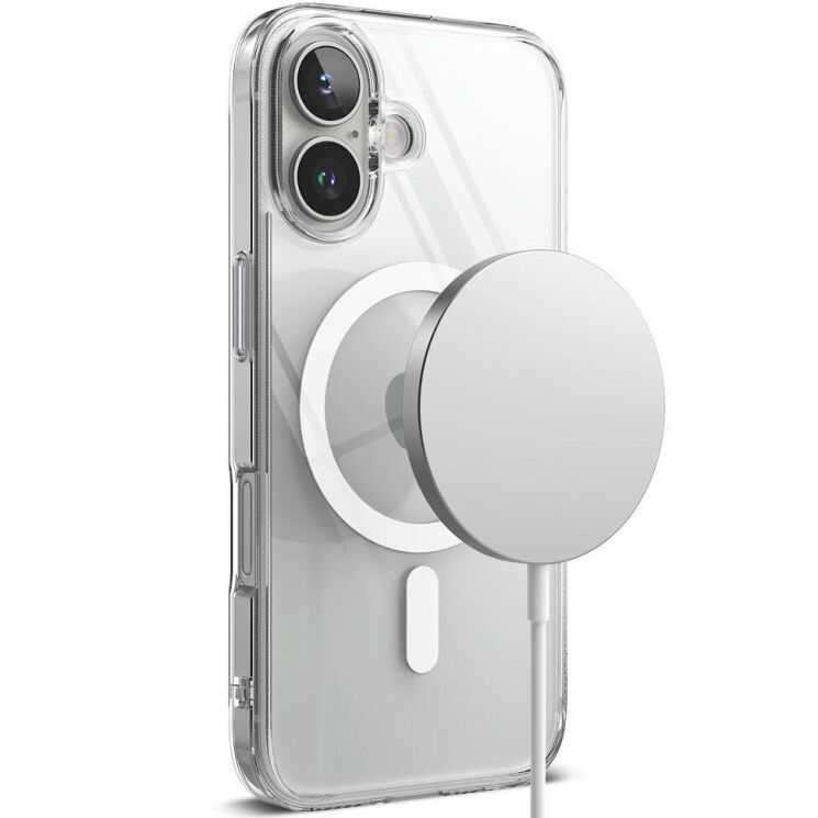 Захисний чохол Ringke Fusion Magnetic для Apple iPhone 16 (8800274960435) - Clear: фото 3 з 16