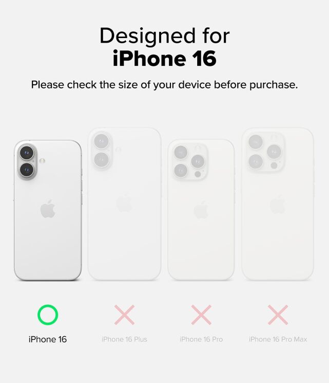 Захисний чохол Ringke Fusion Magnetic для Apple iPhone 16 (8800274960435) - Clear: фото 6 з 16