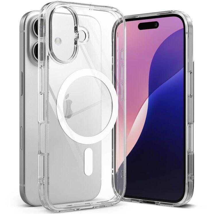 Захисний чохол Ringke Fusion Magnetic для Apple iPhone 16 (8800274960435) - Clear: фото 2 з 16