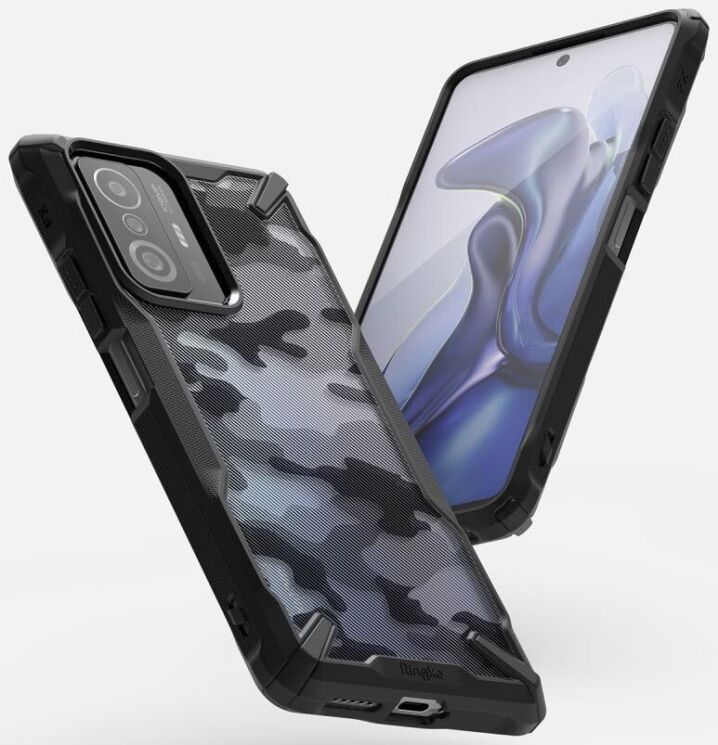 Защитный чехол RINGKE Fusion X для Xiaomi 11T / 11T Pro - Camo Black: фото 2 из 10