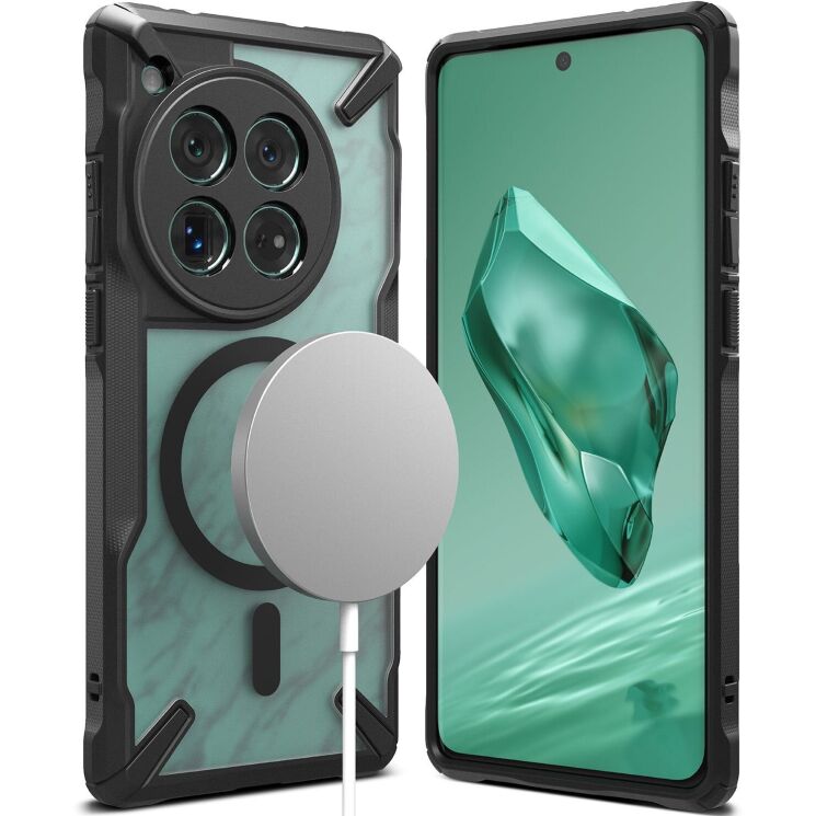 Защитный чехол Ringke Fusion X MagSafe для OnePlus 12 (8809961785689) - Matte Black: фото 1 из 18