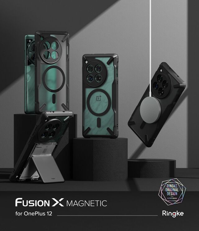 Защитный чехол Ringke Fusion X MagSafe для OnePlus 12 (8809961785689) - Matte Black: фото 2 из 18