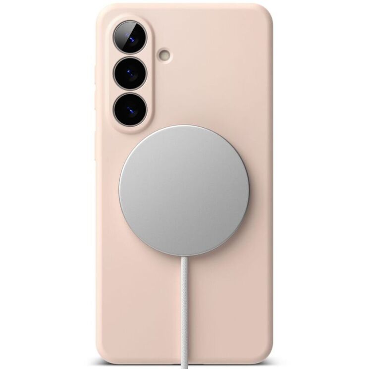 Защитный чехол Ringke Silicone Magnetic для Samsung Galaxy S26 (S942) 8800328815766 - Pink Sand: фото 3 из 18