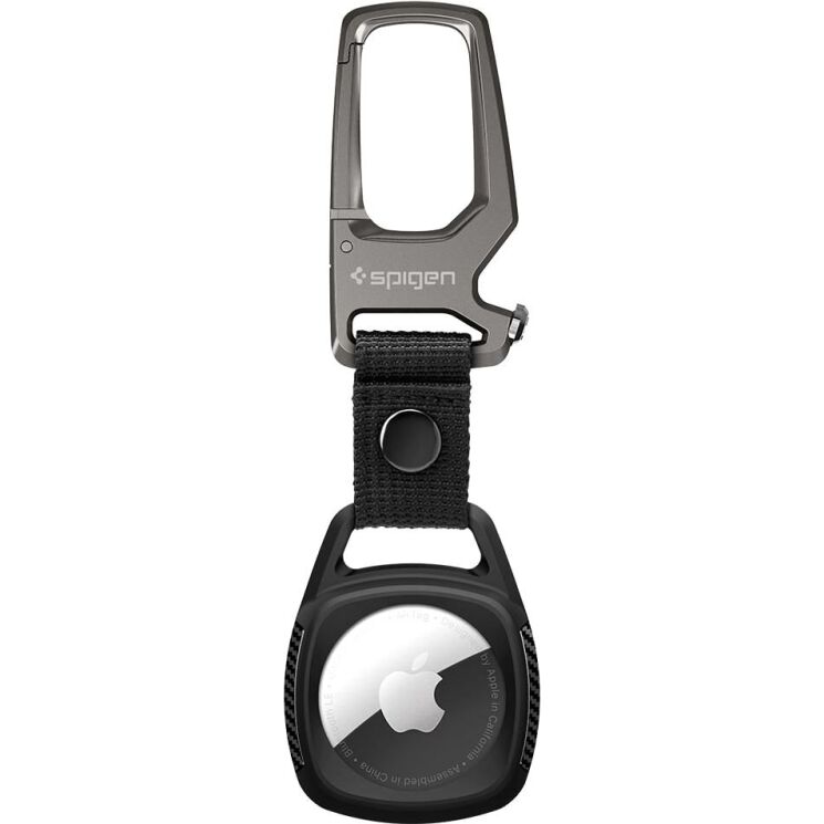 Захисний чохол Spigen Rugged Armor (FA) для Apple AirTag / AirTag 2 (AMP01565) - Matte Black: фото 2 з 12