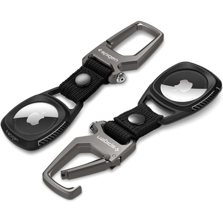 Захисний чохол Spigen Rugged Armor (FA) для Apple AirTag / AirTag 2 (AMP01565) - Matte Black: фото 6 з 12
