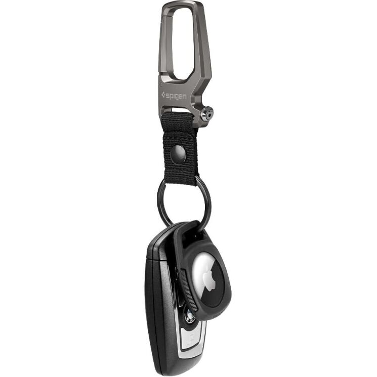 Захисний чохол Spigen Rugged Armor (FA) для Apple AirTag / AirTag 2 (AMP01565) - Matte Black: фото 4 з 12