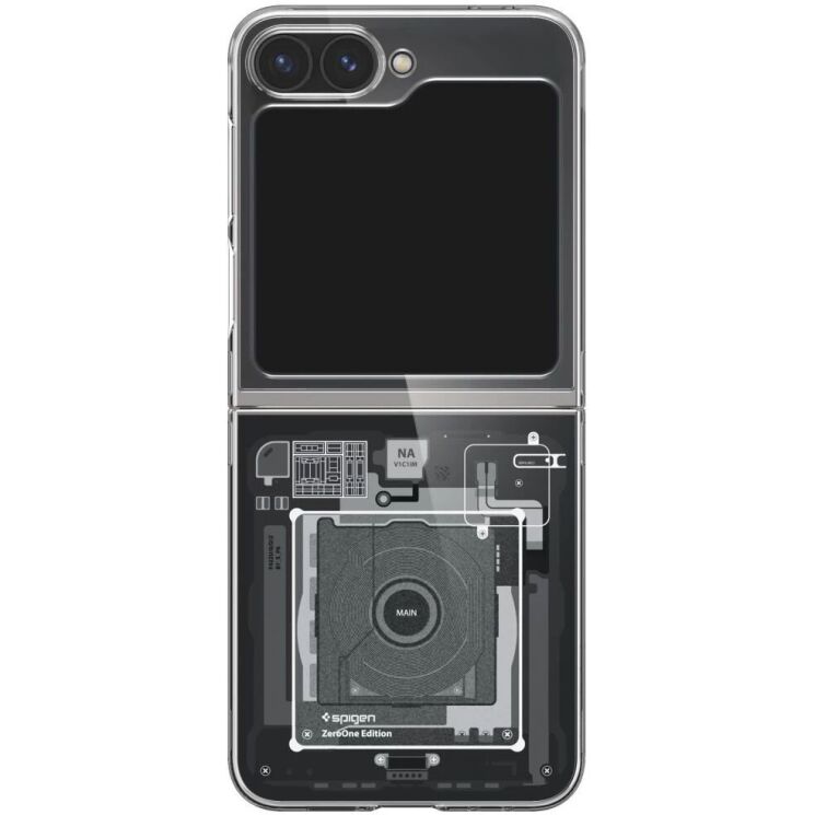 Защитный чехол Spigen (SGP) AirSkin Zero One для Samsung Galaxy Flip 6 - Black: фото 3 из 12