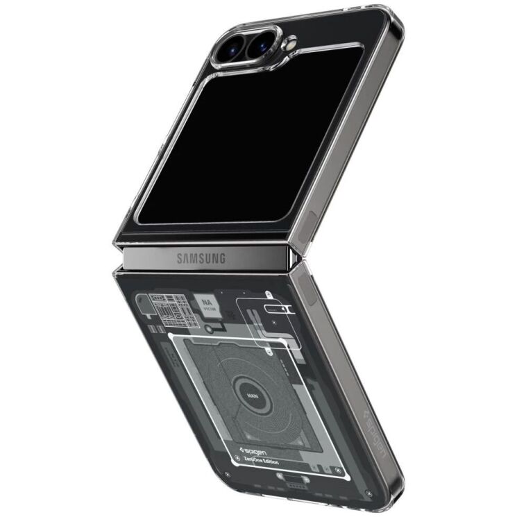 Защитный чехол Spigen (SGP) AirSkin Zero One для Samsung Galaxy Flip 6 - Black: фото 2 из 12
