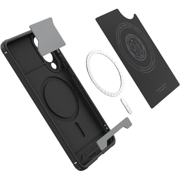 Защитный чехол Spigen (SGP) Core Armor (MagFit) для Samsung Galaxy S25 Edge (S937) ACS09406 - Matte Black: фото 3 из 11