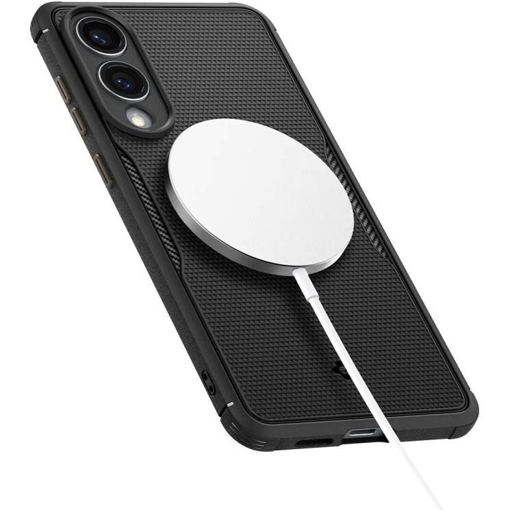 Защитный чехол Spigen (SGP) Core Armor (MagFit) для Samsung Galaxy S25 Edge (S937) ACS09406 - Matte Black: фото 4 из 11