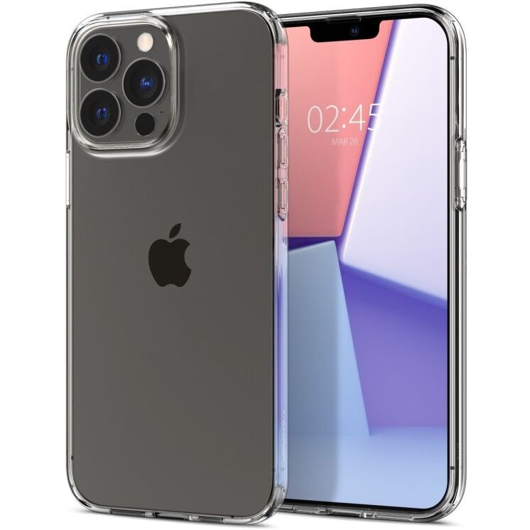 Защитный чехол Spigen (SGP) Crystal Flex для Apple iPhone 13 Pro Max (ACS03239) - Crystal Clear: фото 2 из 7