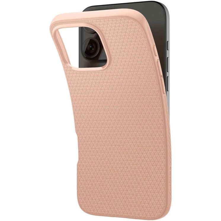 Захисний чохол Spigen (SGP) Liquid Air для Apple iPhone 16 Pro Max (ACS08687) - Rose Titanium: фото 5 з 16
