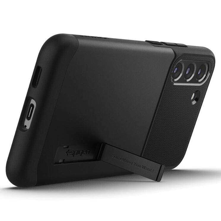 Захисний чохол Spigen (SGP) Slim Armor для Samsung Galaxy S22 (S901) - Black: фото 3 з 8