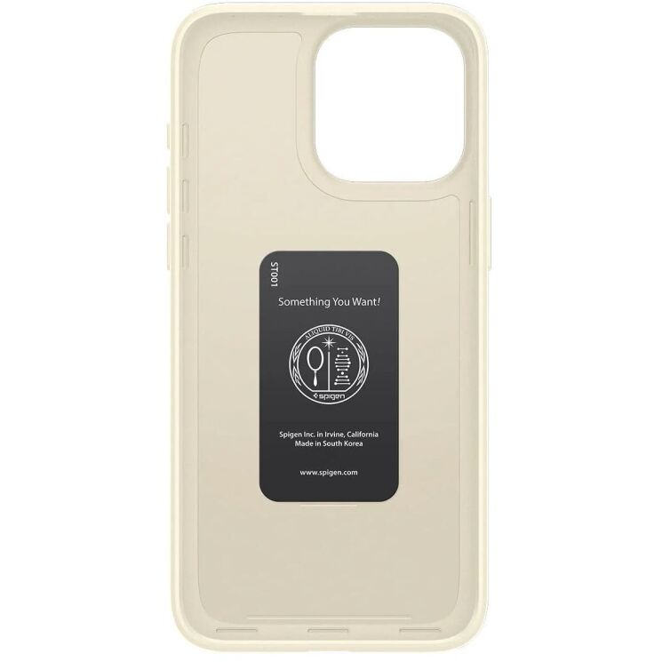 Защитный чехол Spigen (SGP) Thin Fit для Apple iPhone 15 Pro Max - Mute Beige: фото 6 из 15