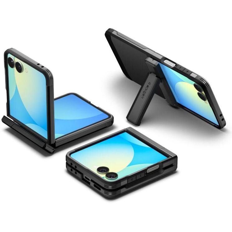 Защитный чехол Spigen (SGP) Tough Armor Pro (MagFit) для Samsung Galaxy Flip 7 (ACS09561) - Black: фото 4 из 25