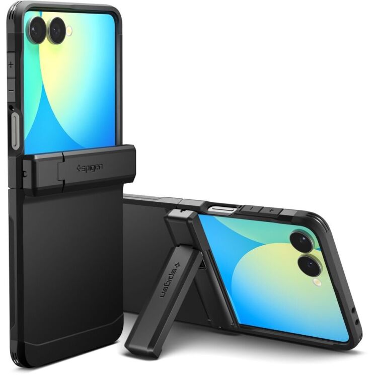 Защитный чехол Spigen (SGP) Tough Armor Pro (MagFit) для Samsung Galaxy Flip 7 (ACS09561) - Black: фото 3 из 25