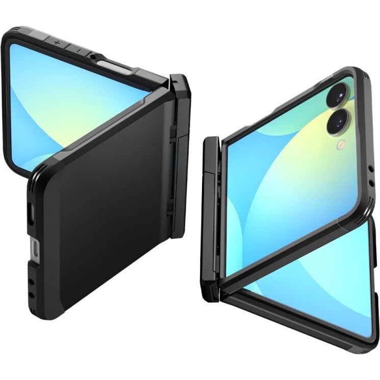 Защитный чехол Spigen (SGP) Tough Armor Pro (MagFit) для Samsung Galaxy Flip 7 (ACS09561) - Black: фото 2 из 25