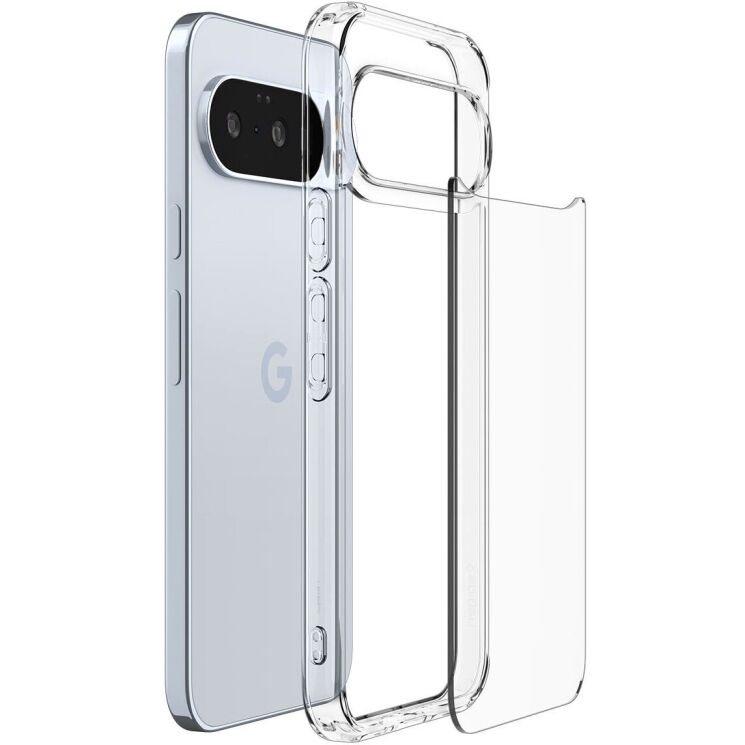 Захисний чохол Spigen (SGP) Ultra Hybrid для Google Pixel 10 / 10 Pro (ACS09715) - Crystal Clear: фото 4 з 14