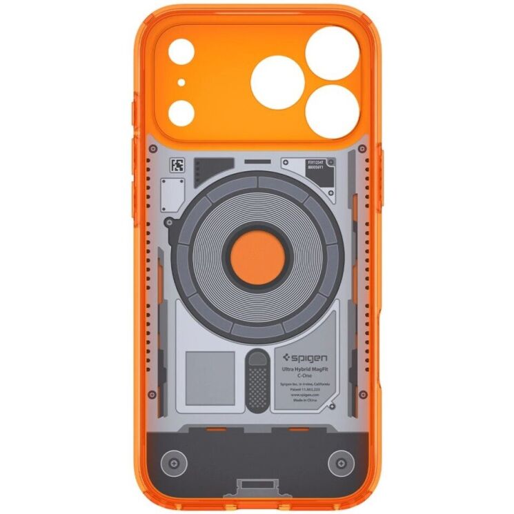 Защитный чехол Spigen Ultra Hybrid C-One (MagFit) для iPhone 18 Pro Max / 17 Pro Max (ACS11984) - Tangerine (440309O) Защитный чехол Spigen Ultra Hybrid C-One (MagFit) для iPhone 18 Pro Max / 17 Pro Max (ACS11984) - Tangerine: фото 4 из 15