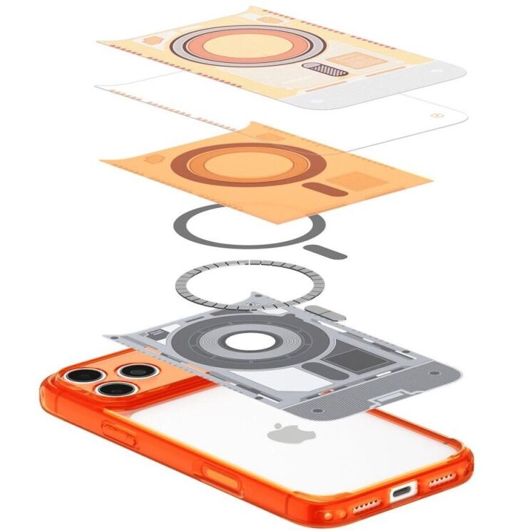 Защитный чехол Spigen Ultra Hybrid C-One (MagFit) для iPhone 18 Pro Max / 17 Pro Max (ACS11984) - Tangerine (440309O) Защитный чехол Spigen Ultra Hybrid C-One (MagFit) для iPhone 18 Pro Max / 17 Pro Max (ACS11984) - Tangerine: фото 6 из 15
