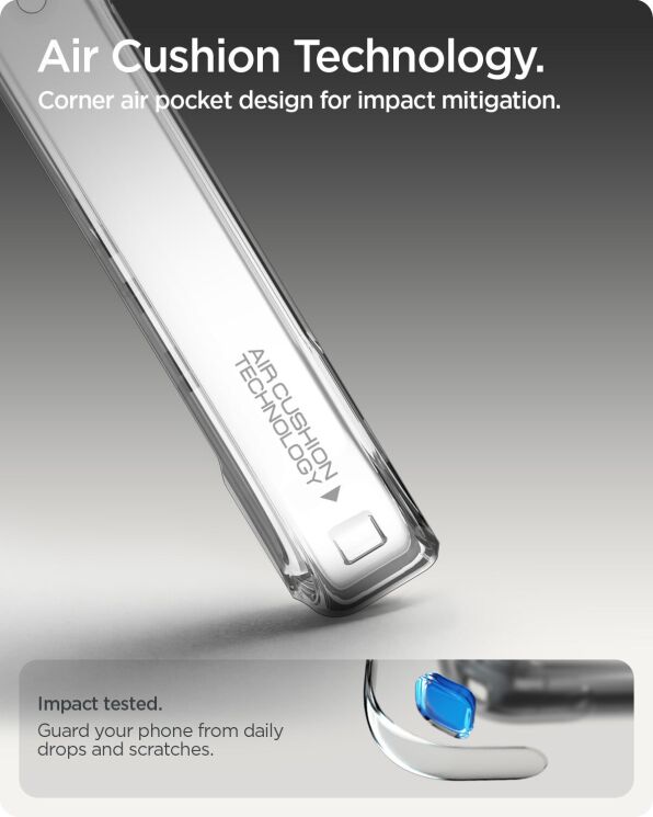 Захисний чохол Spigen Ultra Hybrid (MagFit) для Google Pixel 10a (ACS11276) - Clear White: фото 12 з 13