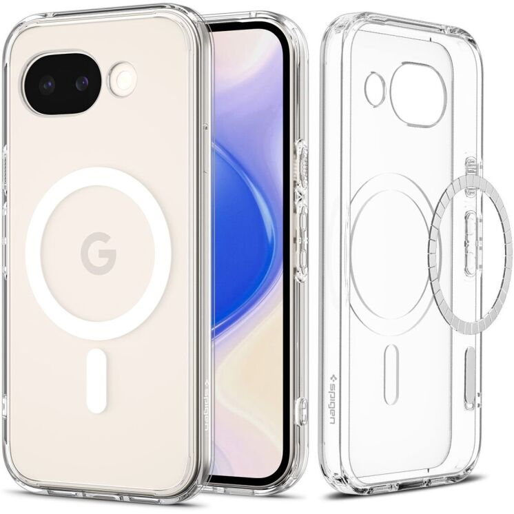 Захисний чохол Spigen Ultra Hybrid (MagFit) для Google Pixel 10a (ACS11276) - Clear White: фото 2 з 13