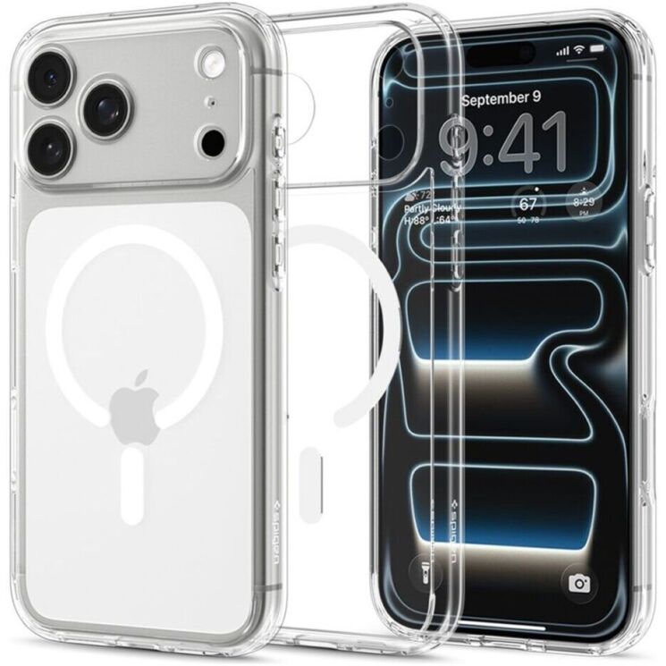 Захисний чохол Spigen Ultra Hybrid MagSafe для iPhone 18 Pro (ACS12155) - Clear (440111C) Захисний чохол Spigen Ultra Hybrid MagSafe для iPhone 18 Pro (ACS12155) - Clear: фото 1 з 13