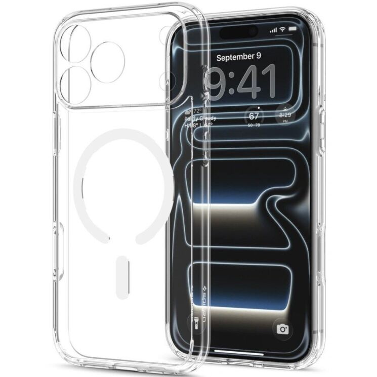 Захисний чохол Spigen Ultra Hybrid MagSafe для iPhone 18 Pro (ACS12155) - Clear (440111C) Захисний чохол Spigen Ultra Hybrid MagSafe для iPhone 18 Pro (ACS12155) - Clear: фото 3 з 13
