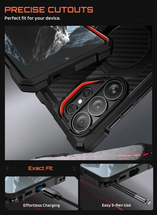 Защитный чехол Supcase UB Grip Aramid MagSafe для Samsung Galaxy S26 Ultra (S948) 843439160712 - Aramid: фото 7 из 7