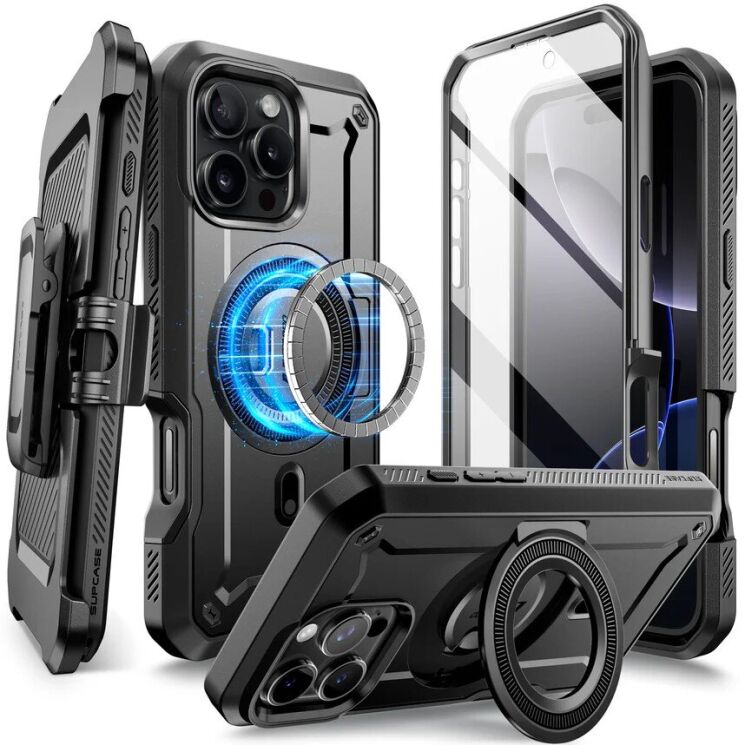 Захисний чохол Supcase UB Pro MagSafe для Apple iPhone 16 Pro (843439150454) - Black: фото 2 з 13
