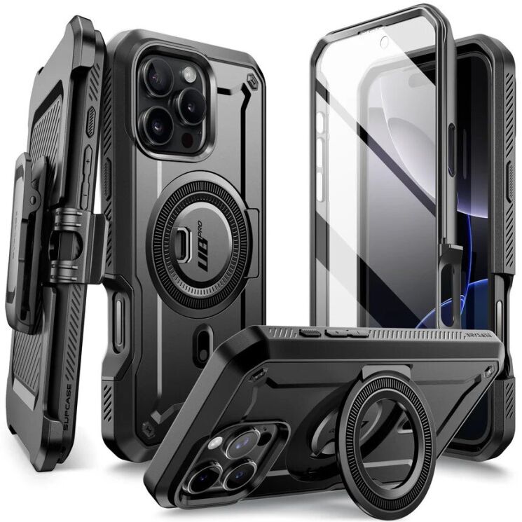 Захисний чохол Supcase UB Pro MagSafe для Apple iPhone 16 Pro (843439150454) - Black: фото 1 з 13