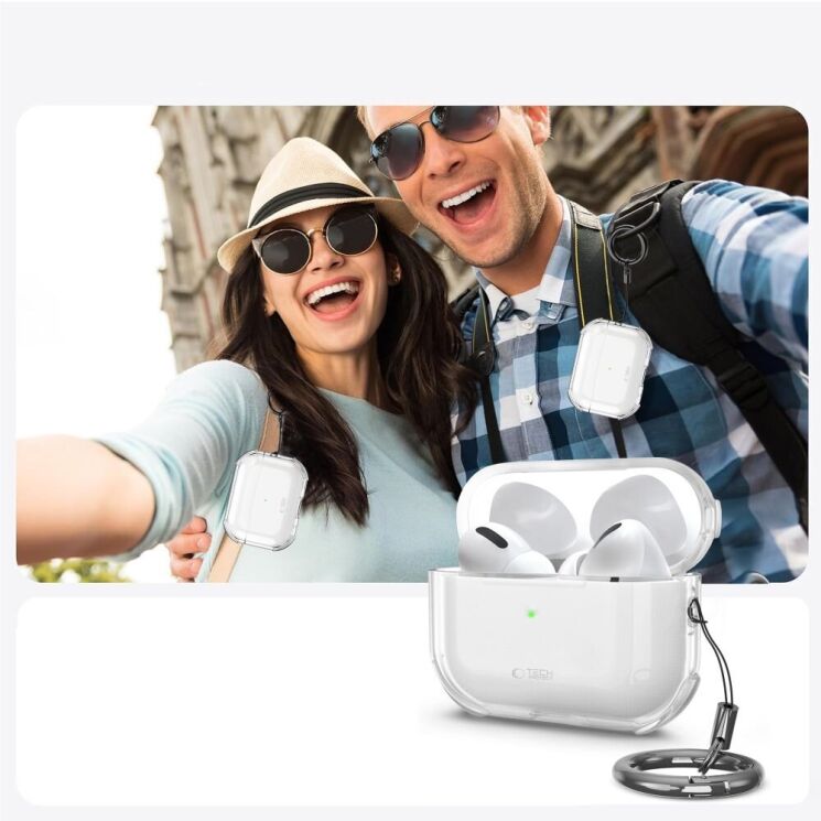 Защитный чехол Tech-Protect Bounce для AirPods Pro 3 - Ash: фото 10 из 10