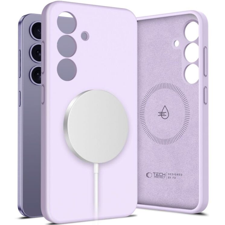 Защитный чехол Tech-Protect Liquid Silicone MagSafe для Samsung Galaxy S25 Plus (S936) 5906302322299 - Mauve: фото 1 из 4