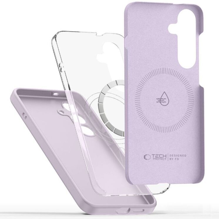 Защитный чехол Tech-Protect Liquid Silicone MagSafe для Samsung Galaxy S25 Plus (S936) 5906302322299 - Mauve: фото 2 из 4