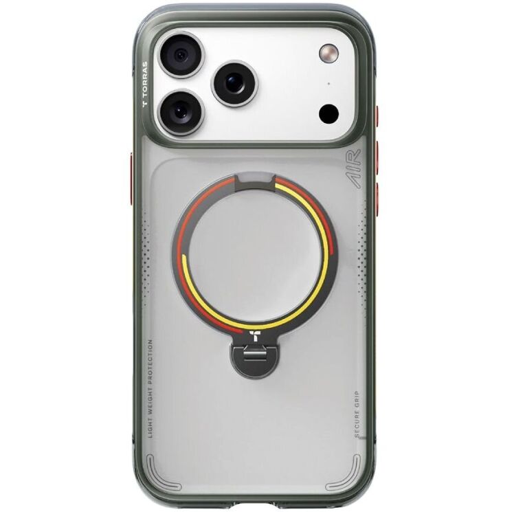 Захисний чохол TORRAS Ostand Q3 Air Football Limited для iPhone 17 Pro - Germany Iron: фото 2 з 11