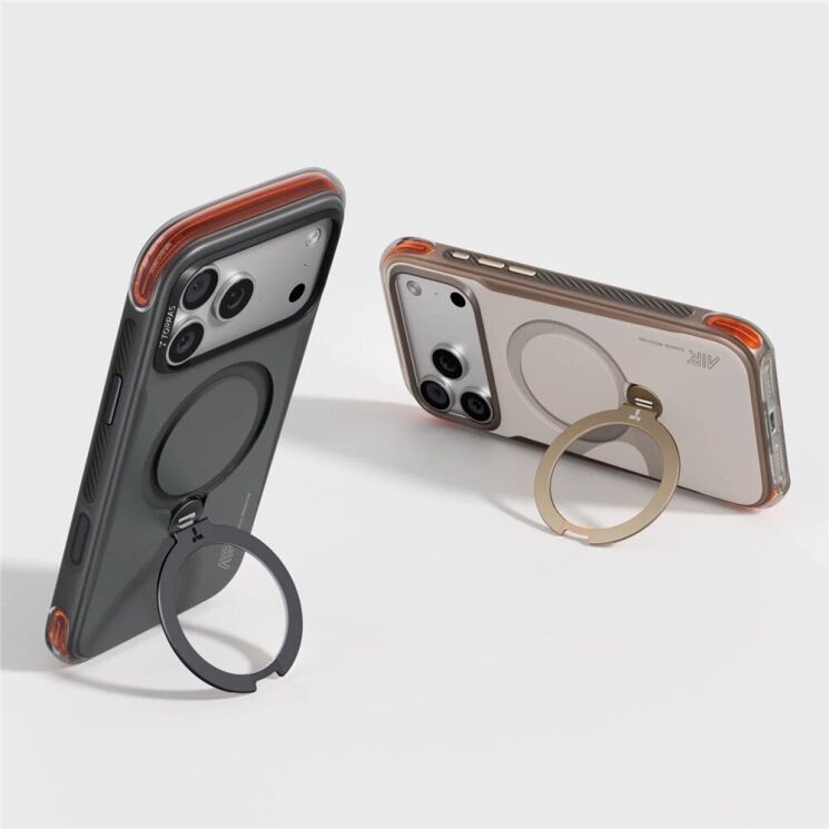 Захисний чохол TORRAS Ostand Q3 Air Pro with MagSafe для Apple iPhone 17 Pro - Gravel Dust (403300H) Захисний чохол TORRAS Ostand Q3 Air Pro with MagSafe для Apple iPhone 17 Pro - Gravel Dust: фото 2 з 11