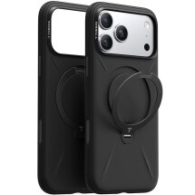 Чохол з кільцем-підставкою TORRAS Ostand Q3 Silicone (with MagSafe) для iPhone 17 Pro Max - Black: фото 1 з 7