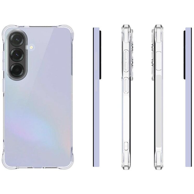 Защитный чехол UniCase AirBag Flow для Samsung Galaxy S26 - Transparent: фото 5 из 5