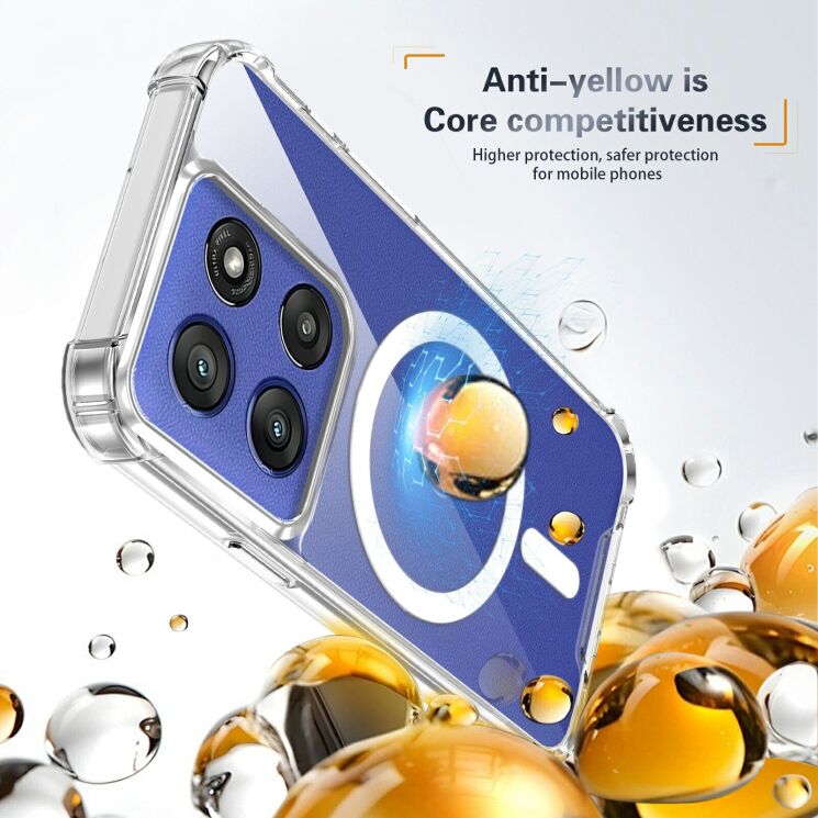 Захисний чохол UniCase AirBag Flow MagSafe для Motorola Edge 70 - Transparent: фото 12 з 14