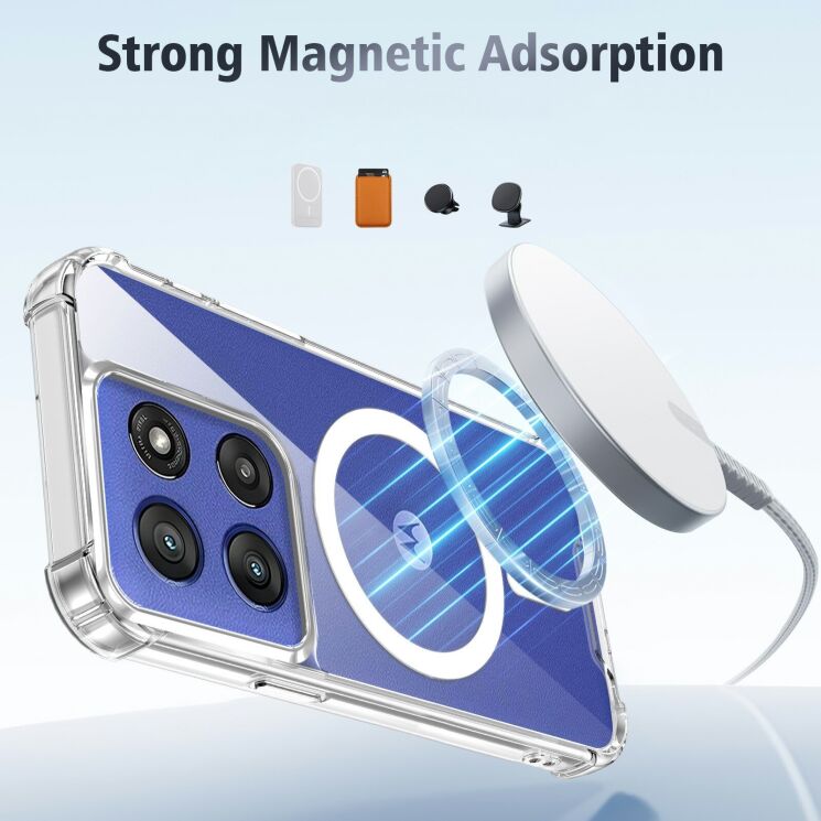 Захисний чохол UniCase AirBag Flow MagSafe для Motorola Edge 70 - Transparent: фото 14 з 14
