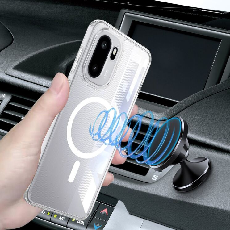Защитный чехол UniCase AirBag MagSafe для OnePlus 15R / Ace 6 / Ace 6T - Clear: фото 5 из 7