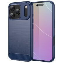 Захисний чохол UniCase Carbon для Apple iPhone 17 Pro - Blue: фото 1 з 11