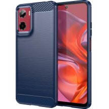 Захисний чохол UniCase Carbon для Motorola Moto G05 / Moto E15 - Blue: фото 1 з 11