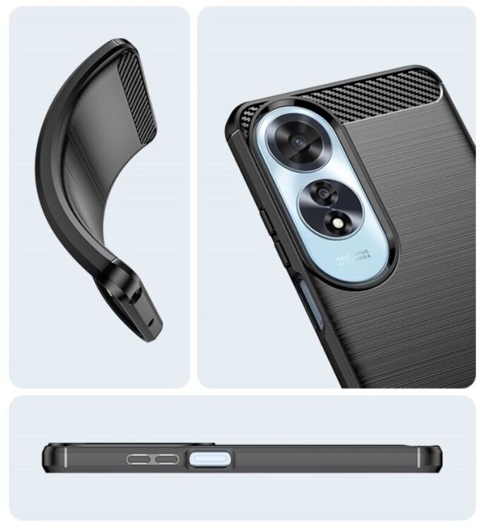 Защитный чехол UniCase Carbon для OPPO A60 - Blue: фото 9 из 9