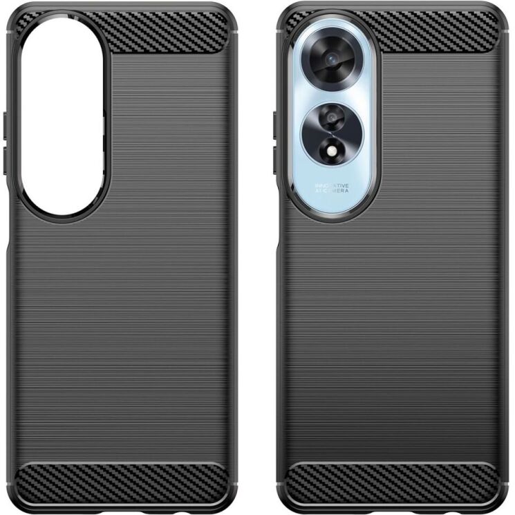 Защитный чехол UniCase Carbon для OPPO A60 - Black: фото 2 из 9